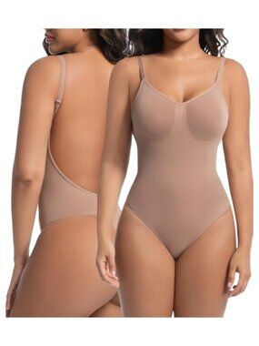 Seamless Backless Thong Bodysuit Shapewear Tummy Control